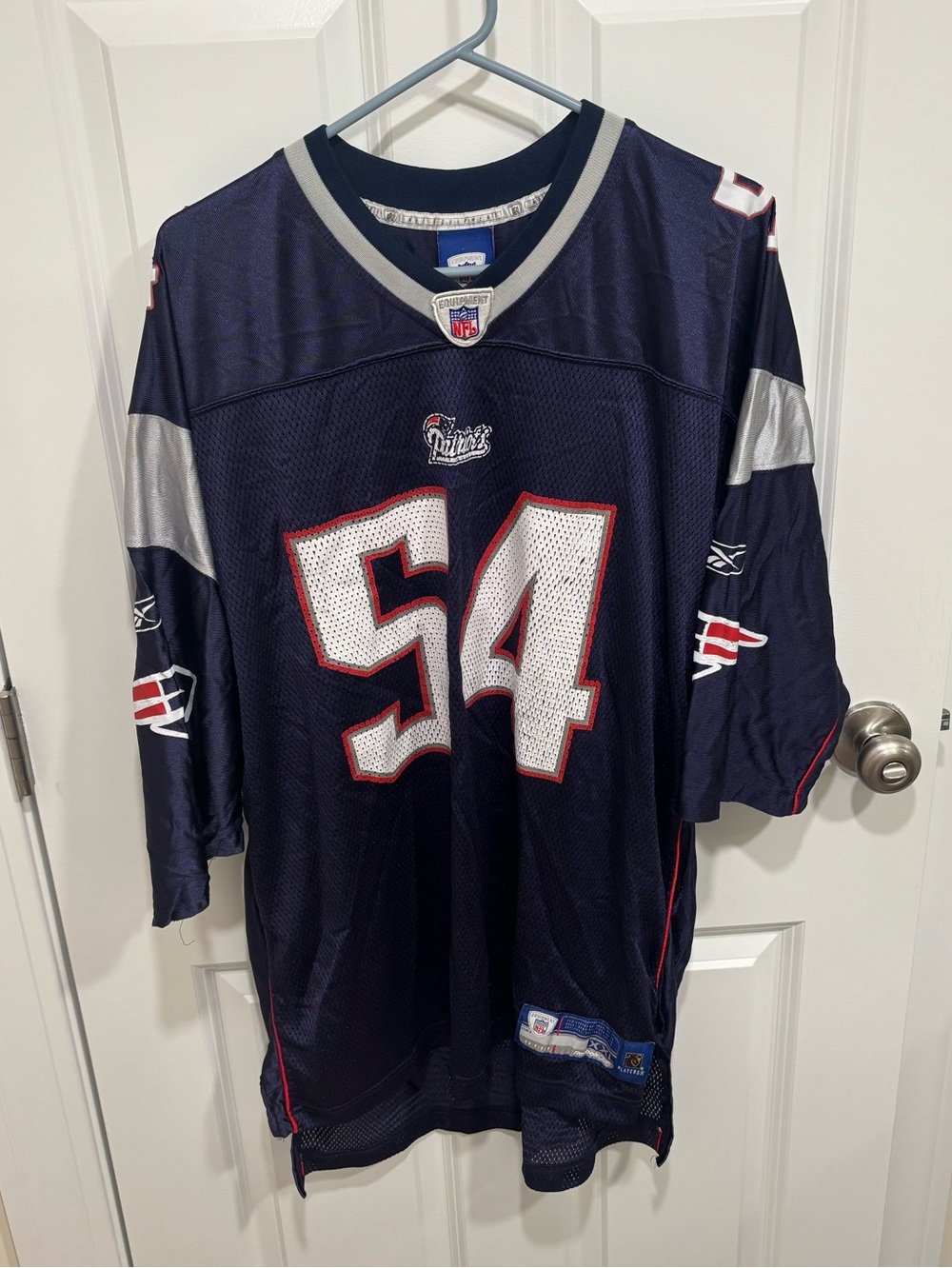 Vintage Reebok New England Patriots Tedy Bruschi #54 Football Jersey Mens XXL